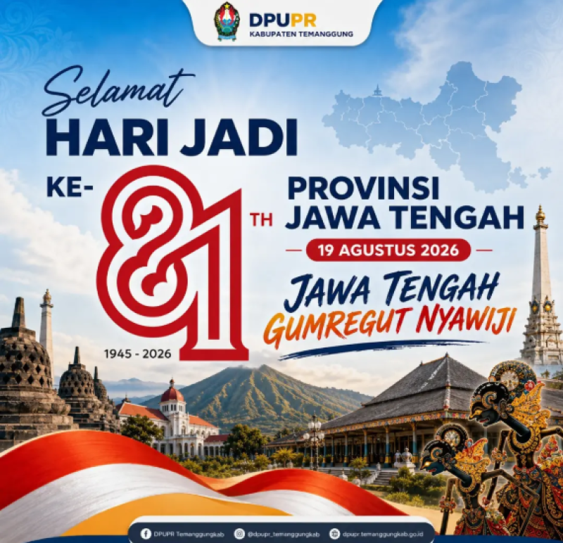Selamat Hari Jadi ke-81 Provinsi Jawa Tengah