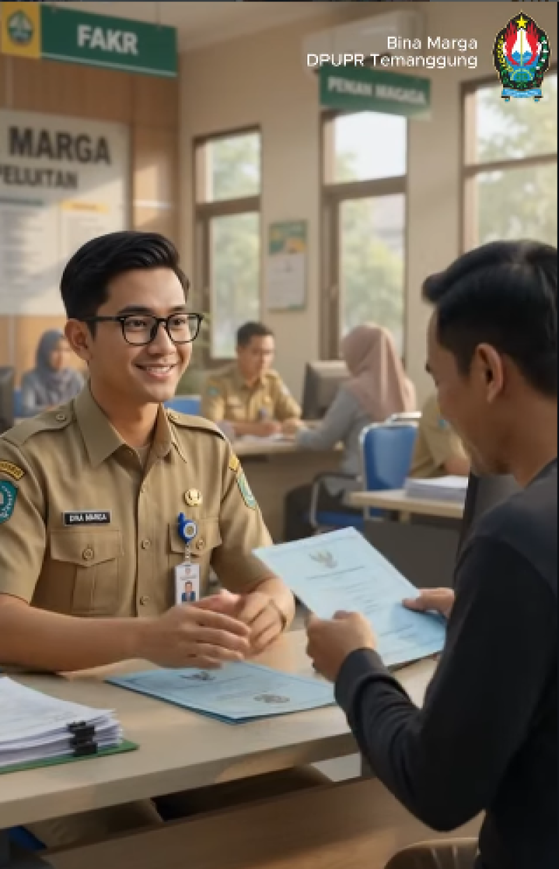 Bidang Bina Marga Berkomitmen Memberi Pelayanan Jujur, Transparan, dan Berintegritas